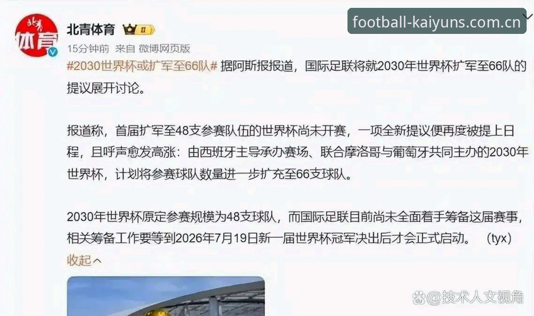 世界杯66队扩军计划深度解析:3大变革与5个关键影响